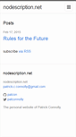 Mobile Screenshot of nodescription.net